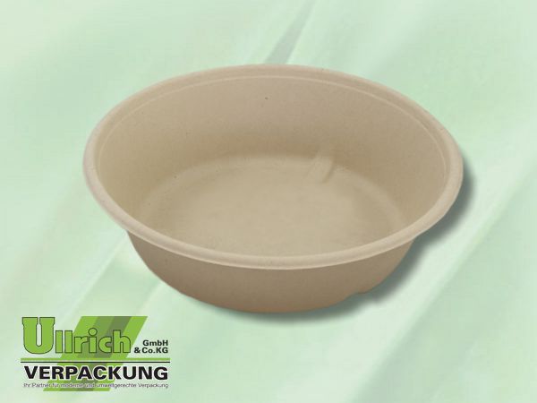 Menüschale Bagasse 1-fach, braun