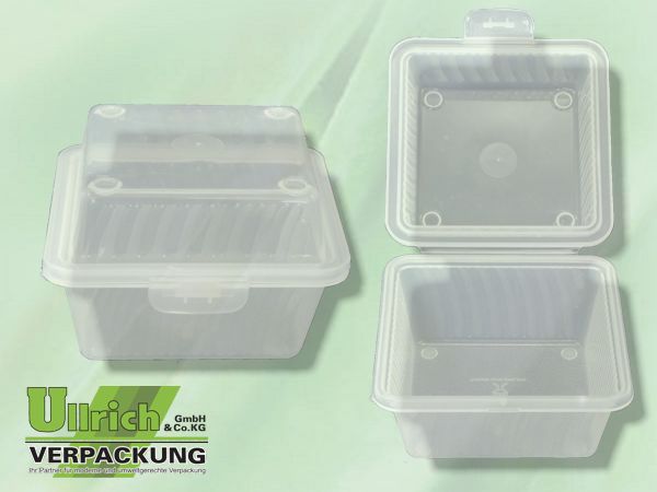 Mehrweg Menüschale, transparent