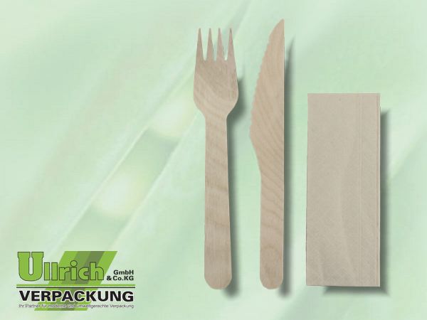 Besteck, Besteck-Set, Holz