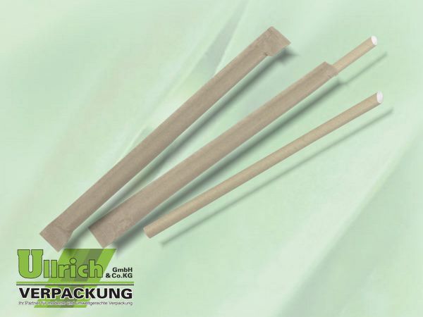 Trinkhalme Papier, gehülst
