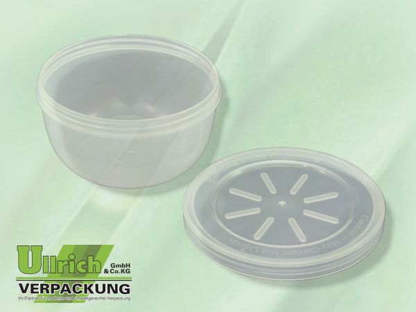 Mehrweg Menüschale, transparent