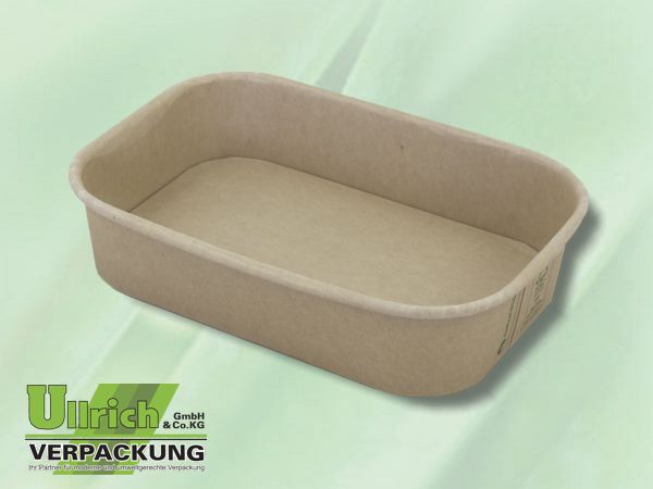 Menüschale Pappe/PLA, Take away Box