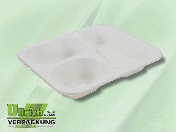 Siegelschale Bagasse 3-fach #607