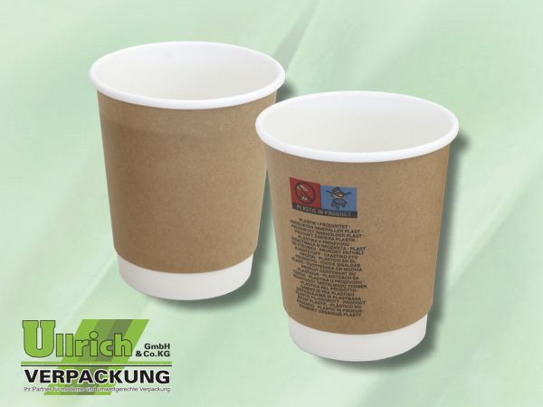 Trinkbecher Pappe (Kaffee) Doppelwand