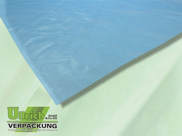 Einschlag, HDPE Zuschnitte blau-transparent