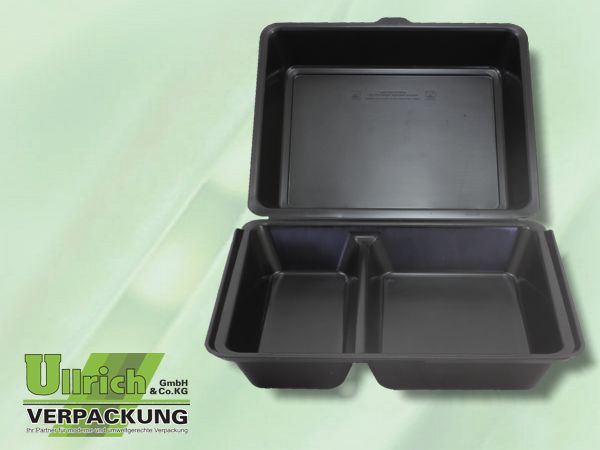 Mehrweg Menüschale, schwarz
