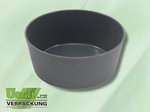 Mehrweg Menüschale, grau