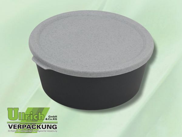Mehrweg Menüschale, grau