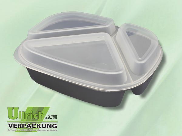 Mehrweg Menüschale, schiefergrau