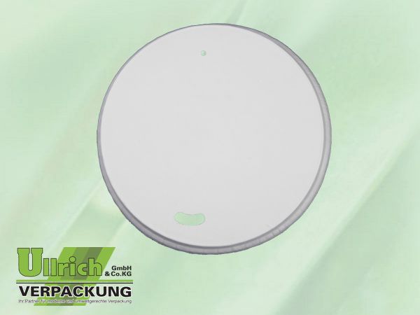 Deckel für Kaffeebecher (Hartpapier) weiß