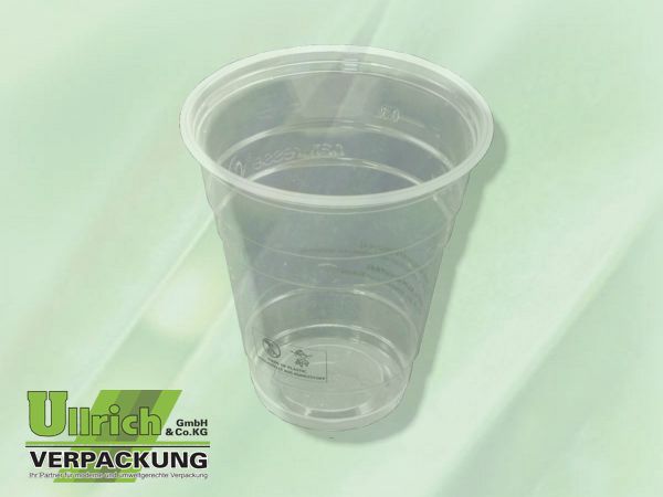 Trinkbecher PLA transparent