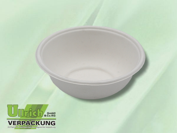 Menüschale Bagasse 1-fach, weiß
