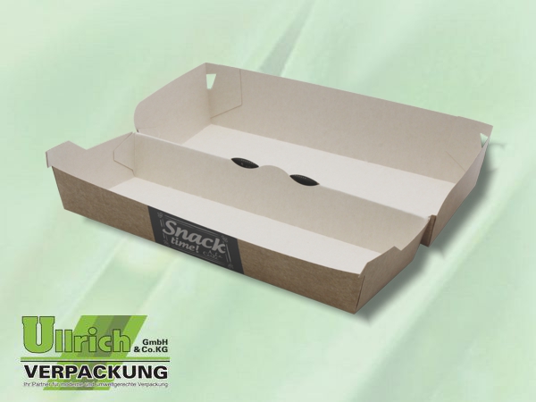 Menüschale Pappe, Baguette-Box Pure