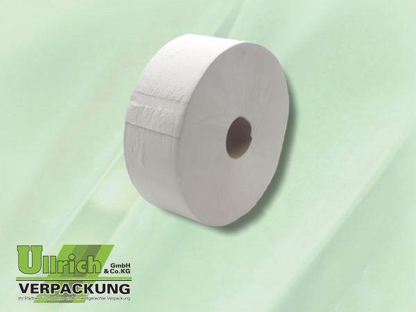 Toilettenpapier 2-lagig weiß, Jumbo