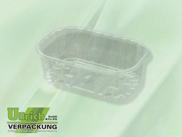 Becher rPET eckig 250g transparent