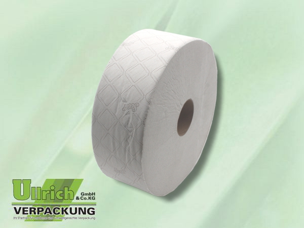 Toilettenpapier 2-lagig weiß, Jumbo