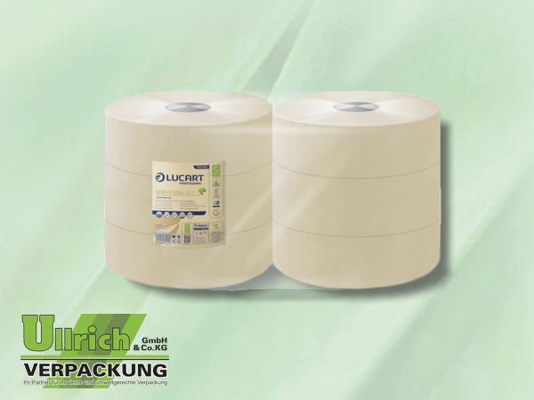 Toilettenpapier 2-lagig natur, Recycling Jumbo