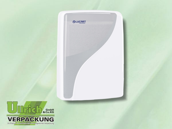 Spender, Handtuchpapier Kunststoff weiß ´Lucart´