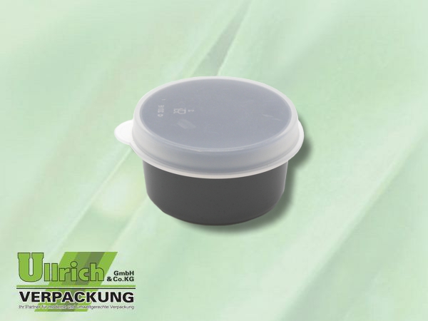 Mehrweg Dressingbecher, dunkelgrau