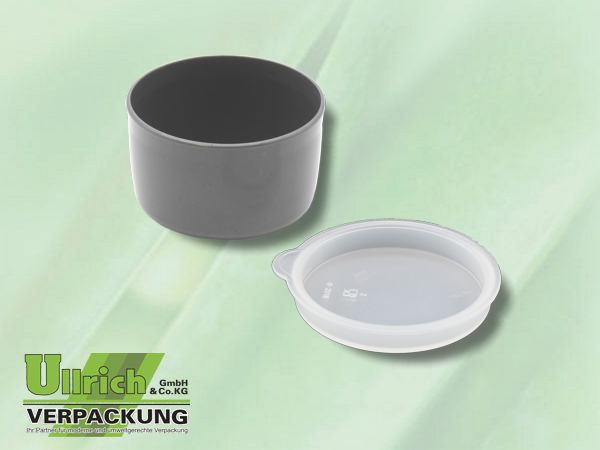 Mehrweg Dressingbecher, dunkelgrau