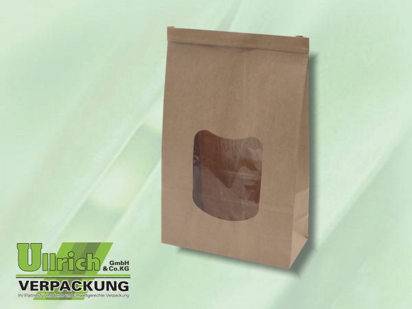 Bodenbeutel, Blockboden, braun Kraft
