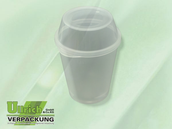 Mehrweg Trinkbecher, hochtransparent gefrostet