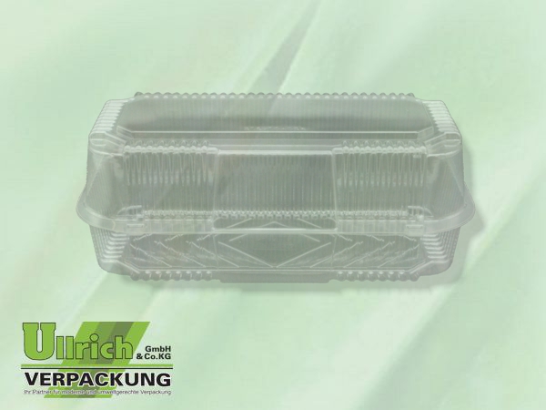 Gebäckschale-, PET Klappbox transparent