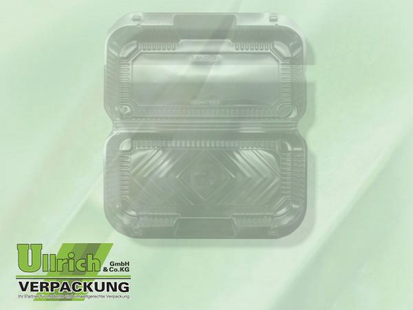 Gebäckschale-, PET Klappbox transparent
