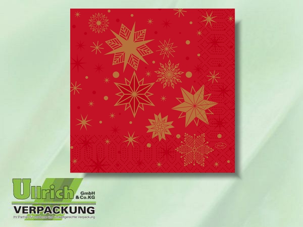 Serviette Duni-Zelltuch 3lg Weihnachten 2025