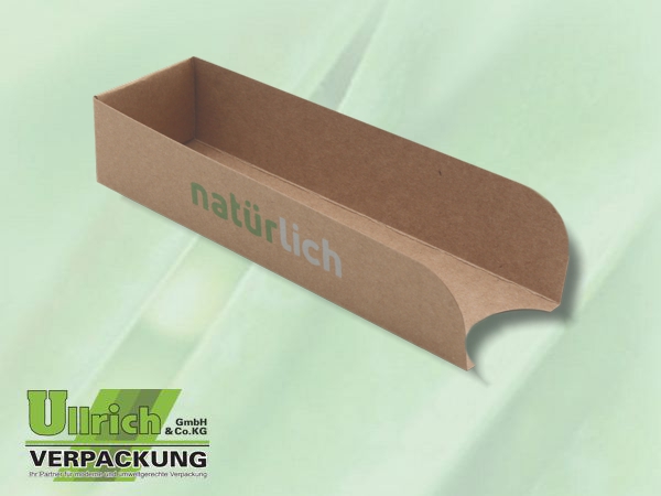 Menüschale Pappe, 1-fach, Hot Dog Schale
