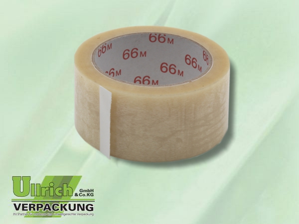 Klebeband PVC transparent (nat. Kautschukkleber)