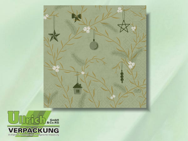 Serviette Duni-Zelltuch 3lg Weihnachten 2025