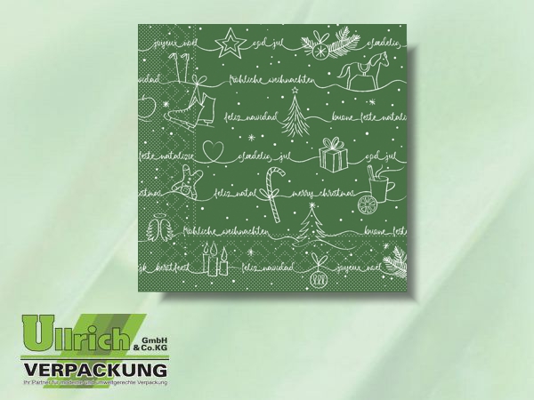 Serviette Mank Tissue 3lg Weihnachten 2025