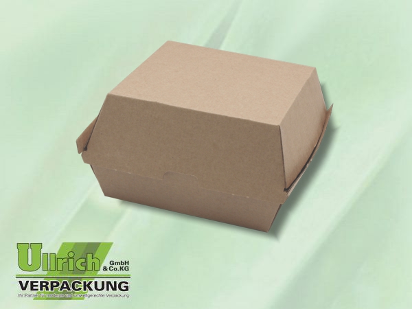 Menüschale+Deckel Pappe, 1-fach, braun