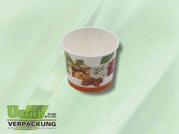 Becher Pappe rund, Eisbecher