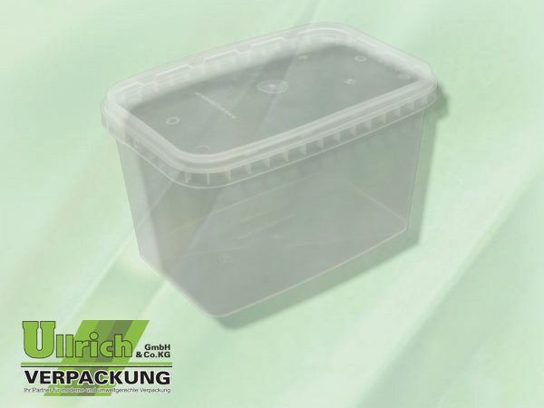 Becher PP eckig 2300ml transparent