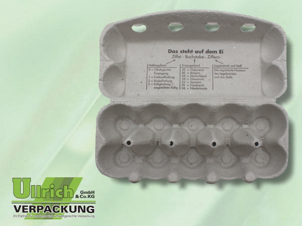 Karton, Eier-, grau JUMBO -Innendruck-