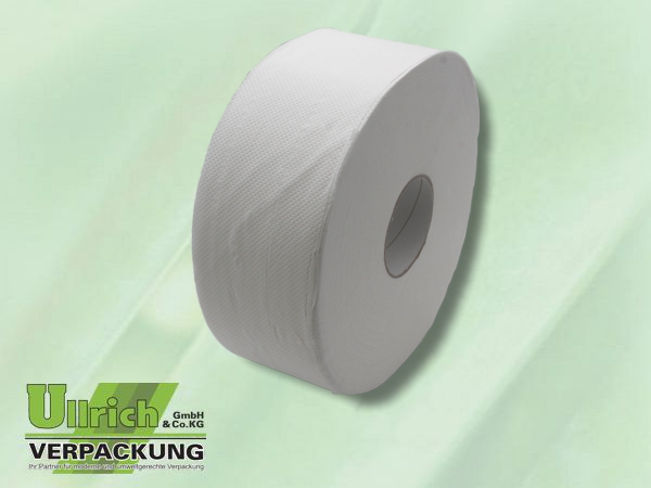 Toilettenpapier 2-lagig weiß, Jumbo