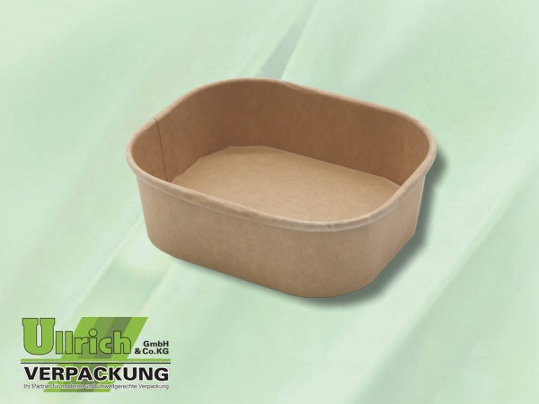 Menüschale Pappe/PLA, Take away Box